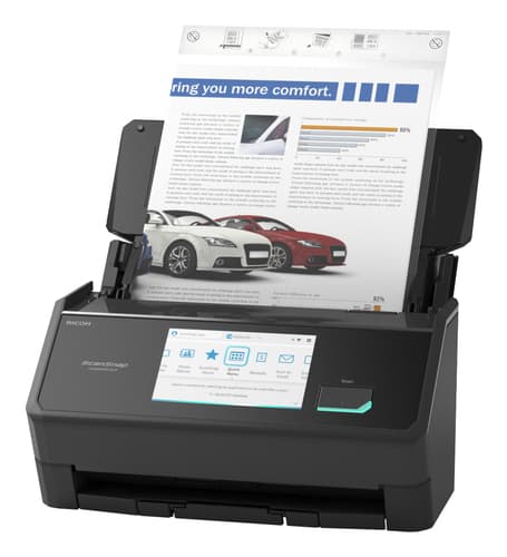 Ricoh ScanSnap iX2500 - Document scanner - Dual CIS - Duplex - 279 x 432mm - 600 dpi x 600 dpi - up to 45 ppm (mono) / up to 45 ppm (colour) - ADF (100 sheets) - USB 3.2 Gen 1x1, Wi-Fi(ax), Bluetooth 5.2 — view 4