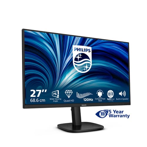 Philips 27B2N3500J - 3000 Series - LED monitor - 27" - 2560 x 1440 QHD @ 120 Hz - IPS - 350 cd/m� - 1500:1 - 4 ms - 2xHDMI, DisplayPort - speakers - black — view 14