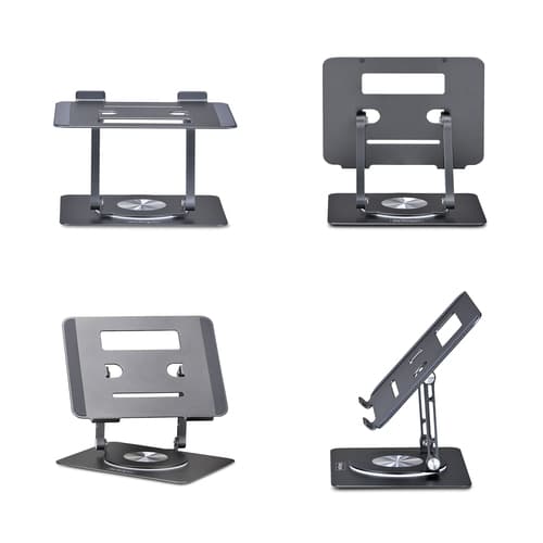 StarTech.com - Notebook stand - 360� rotating base - desktop - silver — view 4