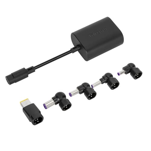 Targus - Power adapter - 90 Watt - 4.5 A (barrel) - black — view 1