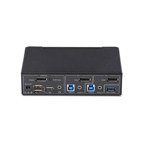StarTech.com - KVM / audio / USB switch - 2 x KVM / audio / USB - 1 local user - desktop - TAA Compliant — view 4