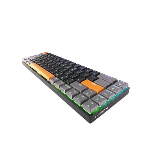 CHERRY MX MX-LP 2.1 - Keyboard - compact - backlit - wireless - Bluetooth 5.2, 2.4 GHz, USB-C - QWERTY - US - key switch: CHERRY MX Low Profile RGB Speed — view 5