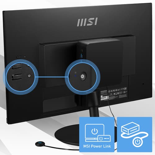 MSI Cubi NUC 1M Intel Core 5 120U Desktop PC, NUC, SFF, Mini Computer, HTPC, (16GB RAM, 512GB Storage, Windows 11 PRO), Intel Graphics/DDR5/Dual ThunderBolt 4/Dual HDMI/Dual LAN/WiFi 6E/BT 5.3/VESA — view 8