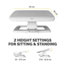 HANA LT FOOT REST - WHITE thumbnail 3