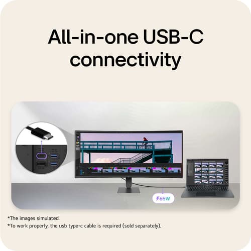 LG UltraWide 34U640B-B - LED monitor - curved - 34" - HDR — view 6