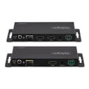 StarTech.com 4K HDMI over Fiber Extender Kit, 4K 60Hz up to 3300ft/1km (Single Mode) or 1000ft/300m (Multimode) LC Fiber Optic, HDR/HDCP, Audio/RS232/IR Extender, HDMI Video Extender