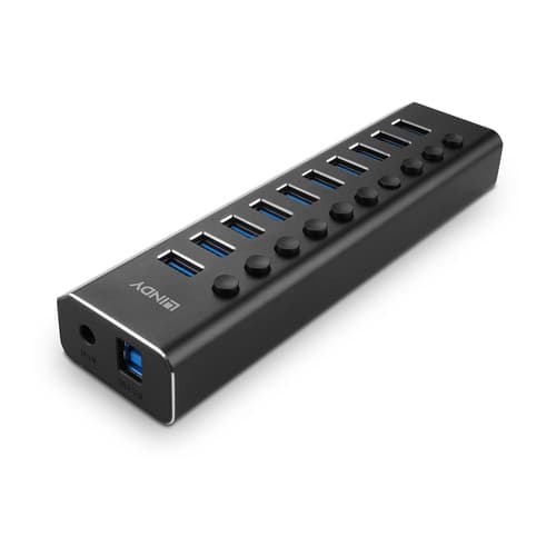 10 PORT USB 3.0 HUB WITH ON/OFF SWI — view 5