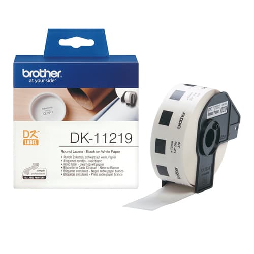 Brother DK-11219 - Black on white - Roll (1.2 cm) 1200 pcs. (1 roll(s) x 1200 labels - for Brother QL-1050, QL-1060, QL-500, QL-550, QL-560, QL-570, QL-580, QL-650, QL-700, QL-720