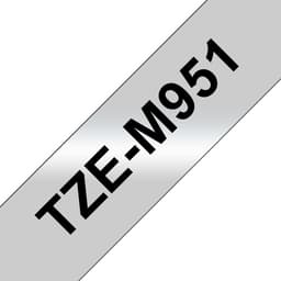 Brother TZe-M951 - Black on matte silver - Roll (2.4 cm x 8 m) 1 cassette(s) laminated tape - for Brother PT-D600, P-Touch PT-D800, P900, P950, P-Touch Cube Plus PT-P710