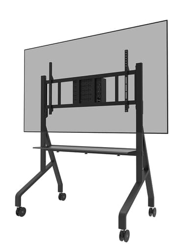 Neomounts FL50-575BL1 - Cart - sturdy - for display stand - floor stand - lockable - steel - black - screen size: 65"-110"