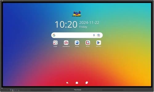 IFP, 75"(3840*2160), 40 multi-point touch, 9H, 350nits, 8G RAM/128GB Storage, OPS*1, Wi-Fi slot*1, HDMI-IN*3, HDMI-OUT*1, VGA*1, DP*1, SPDIF*1,USB-A*5,USB-B*2,USB-C*2, Earphone*1,PC audio in*1, RJ45*2,RS232,  Black