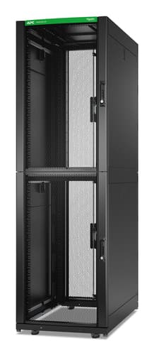 APC NetShelter SX Colocation - Rack cabinet - 2 x 600W x 1070D mm, with sides - floor-standing - black - 42U - 19" - TAA Compliant
