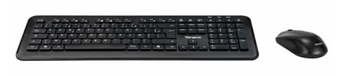 Targus - Keyboard and mouse set - combo - full size - wireless - 2.4 GHz - AZERTY - French - black