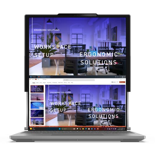 Lenovo ThinkBook Plus Gen 6 Rollable, Intel� Core� Ultra 7 258V (LPE-cores up to 3.70GHz, 12MB), 14"/16.7" Roll Non-Touch, W11P64 US/UK_ENG, 32.0GB, 1x1TB SSD M.2 2242 PCIe Gen4 TLC, Intel� Arc� Graphics 140V, Wi-Fi 7 2x2 BE,BT 5.4, FPR, 5MP RGB+IR, 3 Cell Li-Pol 66Wh, 65W, 1YR Premier NBD,1CourierCarryin, Backlit, Luna Grey-English (UK) — view 5