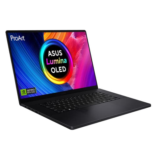ASUS ProArt P16 OLED H7606WI-ME025W - AMD Ryzen AI 9 - HX 370 / up to 5.1 GHz - Win 11 Home - GeForce RTX 4070 - 32 GB RAM - 1 TB SSD NVMe - 16" OLED touchscreen 3840 x 2400 (4K) - Wi-Fi 7, Bluetooth - nano black — view 4