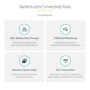 StarTech.com USB-C Multiport Adapter with USB-C DP Alt Mode Video Output / 4K HDMI 2.0 / VGA, USB-C Dual Monitor Docking Station, 100W PD Pass-Through, USB Type C Mini Dock/MST Adapter Hub