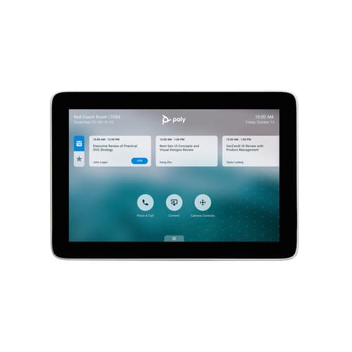 Poly TC8 - Touch controller - Zoom Certified, Certified for Microsoft Teams - white — image 1