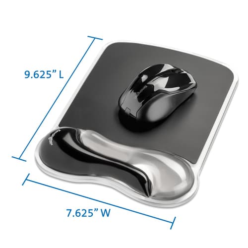 Kensington Duo Gel Mouse Wristrest Wave - Mouse pad with wrist pillow - two-tone graphite — view 7