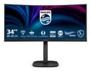 Philips 34B2U3600C - 3000 Series - LED monitor - curved - 34" - 3440 x 1440 WQHD @ 120 Hz - VA - 3500:1 - HDMI, DisplayPort, USB-C - speakers - textured black thumbnail 1