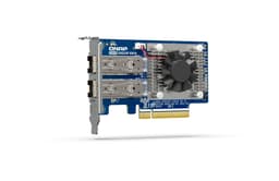 QNAP QXG-25G2SF-E810 - Network adapter - PCIe 4.0 x8 low profile - 25 Gigabit SFP28 x 2 - for P/N: CAB-DAC15M-SFP28, CAB-DAC30M-SFP28, TRX-10GITSFPP-SR, TRX-25GSFP28-SR
