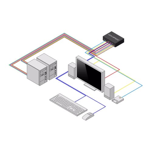 StarTech.com - KVM switch - secure - 2 x KVM port(s) - 1 local user - desktop - TAA Compliant — view 4