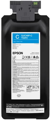 Epson T55P2 - 480 ml - cyan - original - box - ink pack - for EPL C8000E