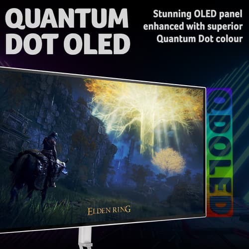 Acer CE270UX QD-OLED Monitor - 26.5 Quad HD (2560x1440), QD-OLED, 240Hz, 0.03ms, FreeSync Premium, HDR10, White" — view 7