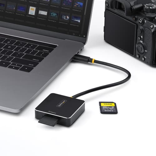 StarTech.com USB-C SD Express Card Reader, USB 10Gbps, Portable Memory Card Reader, USB Type-C to Secure Digital 7.1 Adapter, Works with Any Operating System — view 7