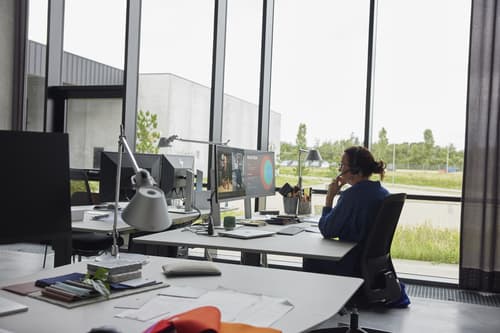 Poly Savi 8445 OFFICE - Savi 8400 series - headset - convertible - DECT / Bluetooth - wireless - black - Certified for Microsoft Teams — view 4