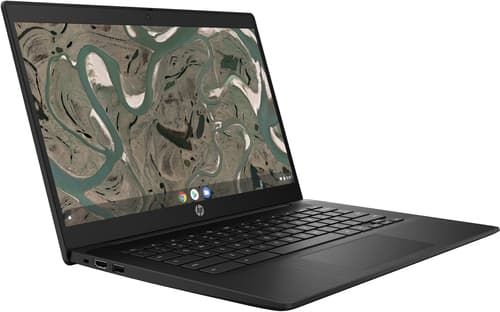 HP Chromebook 14 G7 - 180-degree hinge design - Intel Celeron - N4500 / up to 2.8 GHz - Chrome OS - UHD Graphics - 4 GB RAM - 32 GB eMMC - 14" 1366 x 768 (HD) - Wi-Fi 6 - kbd: UK — view 4