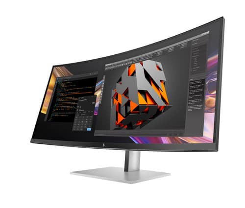 HP 738pu - Series 7 Pro - LED monitor - curved - 38" (37.52" viewable) - 3840 x 1600 WQHD+ @ 60 Hz - IPS Black - 400 cd/m� - 2000:1 - DisplayHDR 400 - 5 ms - Thunderbolt 4, HDMI, DisplayPort, USB-C - speakers - black, silver — view 13