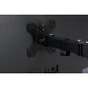 Kensington SmartFit Ergo Dual Extended Monitor Arm mounting kit - adjustable arm - for 2 monitors - black thumbnail 2