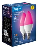 Tapo L430C V1 - LED light bulb - shape: B38 - E14 - 4.8 W (equivalent 40 W) - class F - 16 million colours/warm to cool white light - 2500-6500 K (pack of 4) thumbnail 2