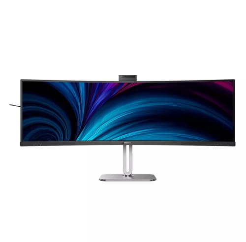 Philips 49B2U6903CH - 6000 Series - LED monitor - curved - 49" (48.8" viewable) - 5120 x 1440 SuperWide @ 100 Hz - VA - 500 cd/m� - 3000:1 - DisplayHDR 400 - 4 ms - Thunderbolt 4, 2xHDMI, DisplayPort - speakers - silver