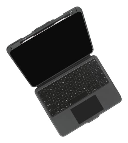 Targus Versavu - Keyboard and folio case - with trackpad - backlit - wireless - Bluetooth 5.0 - QWERTY - UK - black — view 14