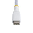 StarTech.com - USB cable - 24 pin USB-C (M) to 24 pin USB-C (M) - USB 2.0 - 3 A - USB Power Delivery (60W), straight, rugged, Power Delivery 2.0 support - white thumbnail 4