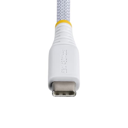 StarTech.com - USB cable - 24 pin USB-C (M) to 24 pin USB-C (M) - USB 2.0 - 3 A - USB Power Delivery (60W), straight, rugged, Power Delivery 2.0 support - white — view 5