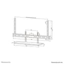 Neomounts AV40-500BL - Mounting kit (mount bracket, keyboard shelf) - for keyboard / mouse - universal - black - screen size: 43"-110" - VESA-mountable thumbnail 19