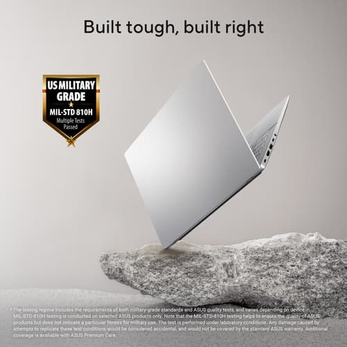 ASUS VivoBook S14 M3407HA-LY014W - AMD Ryzen 5 - 220 / up to 4.9 GHz - Win 11 Home - Radeon 740M - 16 GB RAM - 512 GB SSD NVMe - 14" 1920 x 1200 - Wi-Fi 6, Bluetooth - cool silver — view 23
