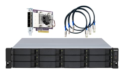 QNAP TL-R1200S-RP - Hard drive array - 12 bays (SATA-600) - SATA 6Gb/s (external) - rack-mountable - 2U — view 3