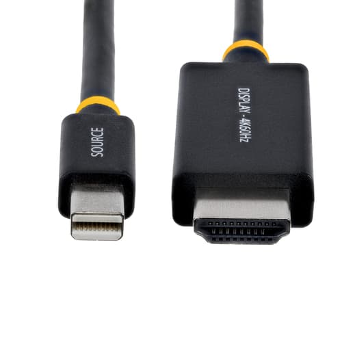 StarTech.com - Adapter cable - Mini DisplayPort male to HDMI male - 1 m - black - 4K60Hz support, active — view 5
