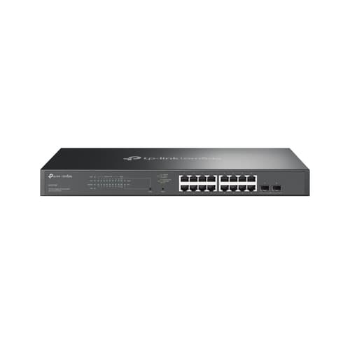 TP-Link JetStream TL-SG2218P V1.60 - Switch - smart - 16 x 10/100/1000 (PoE+) + 2 x SFP - rack-mountable - PoE+ (150 W)