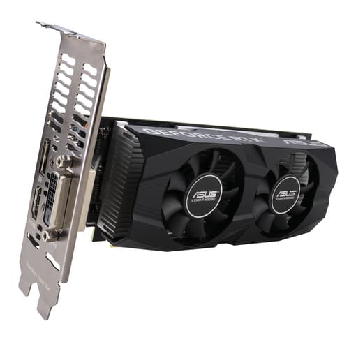 ASUS GeForce RTX 3050 LP BRK 6GB - OC Edition - graphics card - GF RTX 3050 - 6 GB GDDR6 - PCIe 4.0 - HDMI, DisplayPort, DVI — view 3