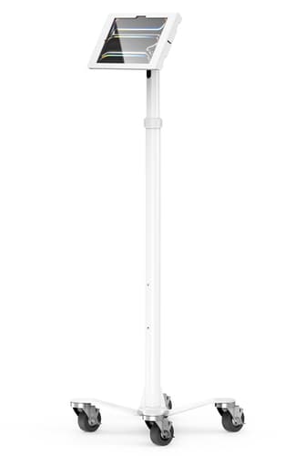 Compulocks iPad Pro M4 11" (2024), Apex Enclosure Rolling Cart - Rise Freedom - Mounting kit (enclosure, cart stand) - for tablet - lockable - medical - high-grade aluminium - white - screen size: 11" - for Apple 11-inch iPad Pro (M4)