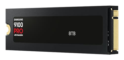 Samsung 9100 PRO MZ-VAP8T0 - SSD - encrypted - 8 TB - internal - M.2 2280 - PCI Express 5.0 x4 (NVMe) - 256-bit AES - TCG Opal Encryption 2.0 - integrated heatsink - black — view 4