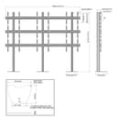 *Non Cancellable/Non Returnable (NCNR)* M PRO SERIES VIDEO WALL STAND MBF3X3 thumbnail 13