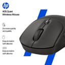 HP 405 - Mouse - quiet - right and left-handed - optical - 5 buttons - wireless - Bluetooth 5.2, 2.4 GHz - USB wireless receiver - black thumbnail 3