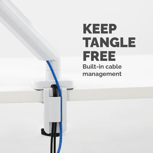 PLAT SERIES SINGLE MON ARM WHITE — view 6