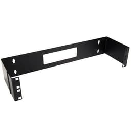 StarTech.com 2U Hinged Wall Mount Patch Panel Bracket - 6 inch Deep - 19" Patch Panel Swing Rack for Shallow Network Equipment- 22lbs (WALLMOUNTH2) - Wall mount bracket - 2U - 19"