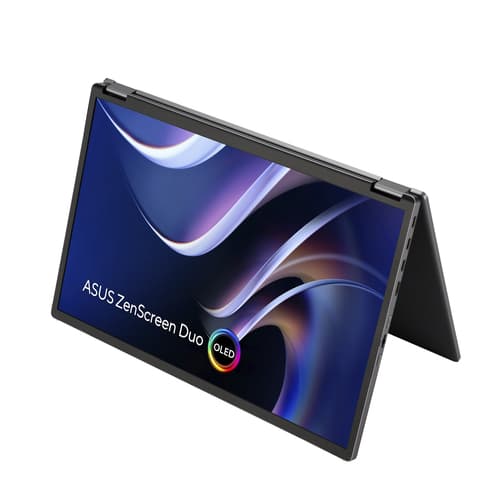 ASUS ZenScreen Duo OLED MQ149CD - Dual OLED monitor - 14" - portable - touchscreen - 1920 x 1200 @ 60 Hz - 500 cd/m� - 100000:1 - DisplayHDR 400 True Black - 1 ms - grey — view 6